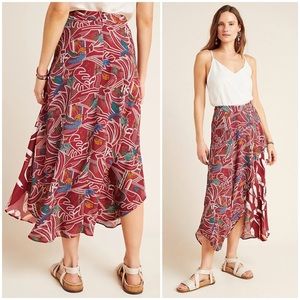 Farm Rio for Anthropologie Culebra Midi Skirt